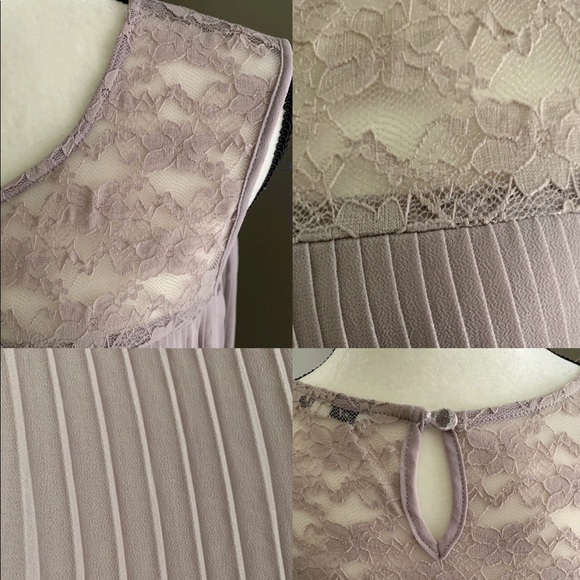 LYNN RYAN | Lace Pleated Top | Size L - Picture 6 of 8